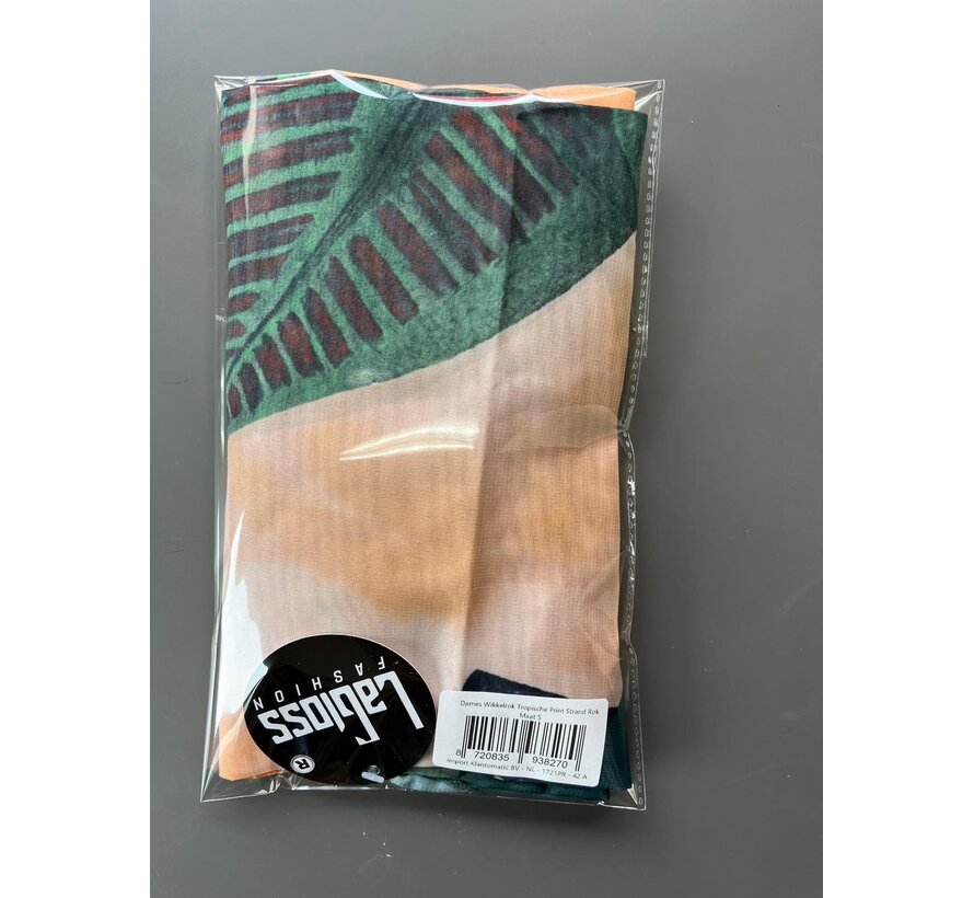 LaGloss® Dames Wikkelrok Tropische Print Strand Rok - Zomer - Casual – Maat S