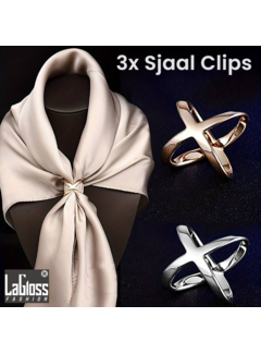 LaGloss 3 STUKS Sjaal Clips **