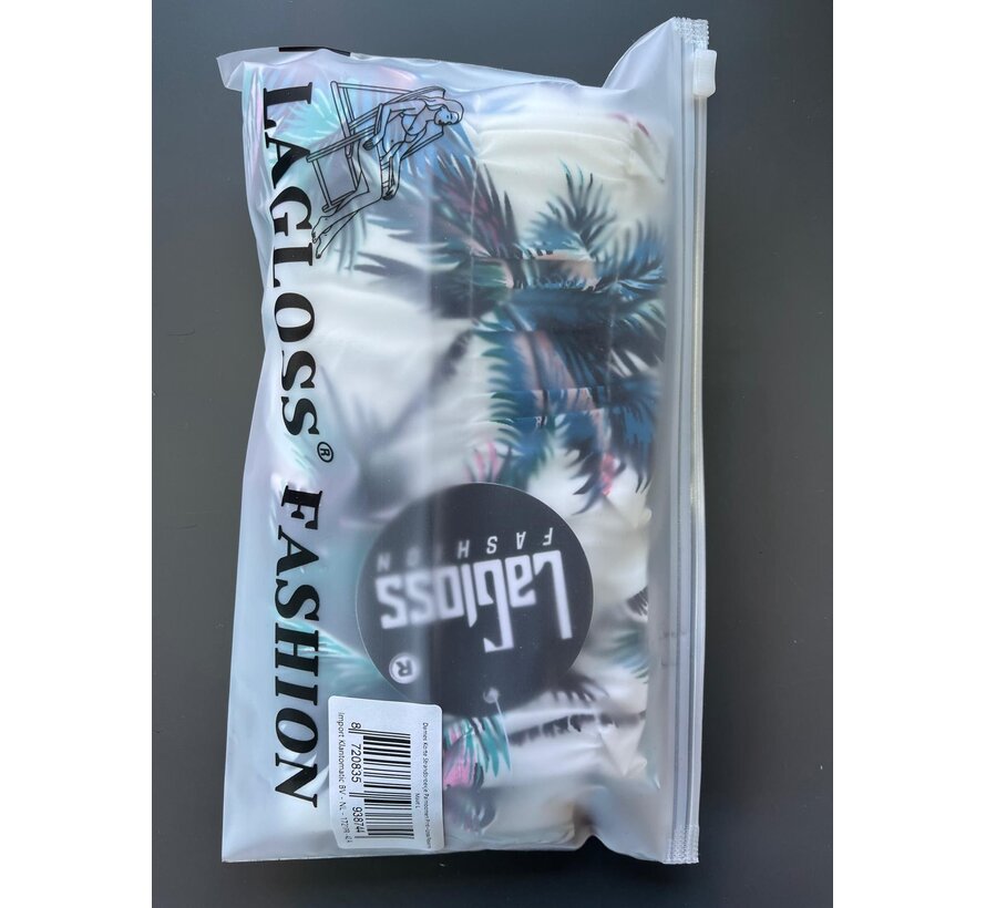 LaGloss® Dames Korte Strandbroek Palmbomen Print – Losse Pasvorm – Zwembroek - Zomer – Strandmode – Beach Fashion – Maat L