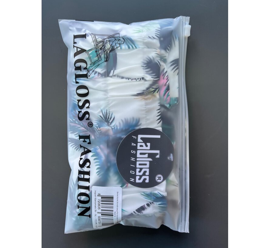 LaGloss® Dames Korte Strandbroek Palmbomen Print – Losse Pasvorm – Zwembroek - Zomer – Strandmode – Beach Fashion – Maat XL