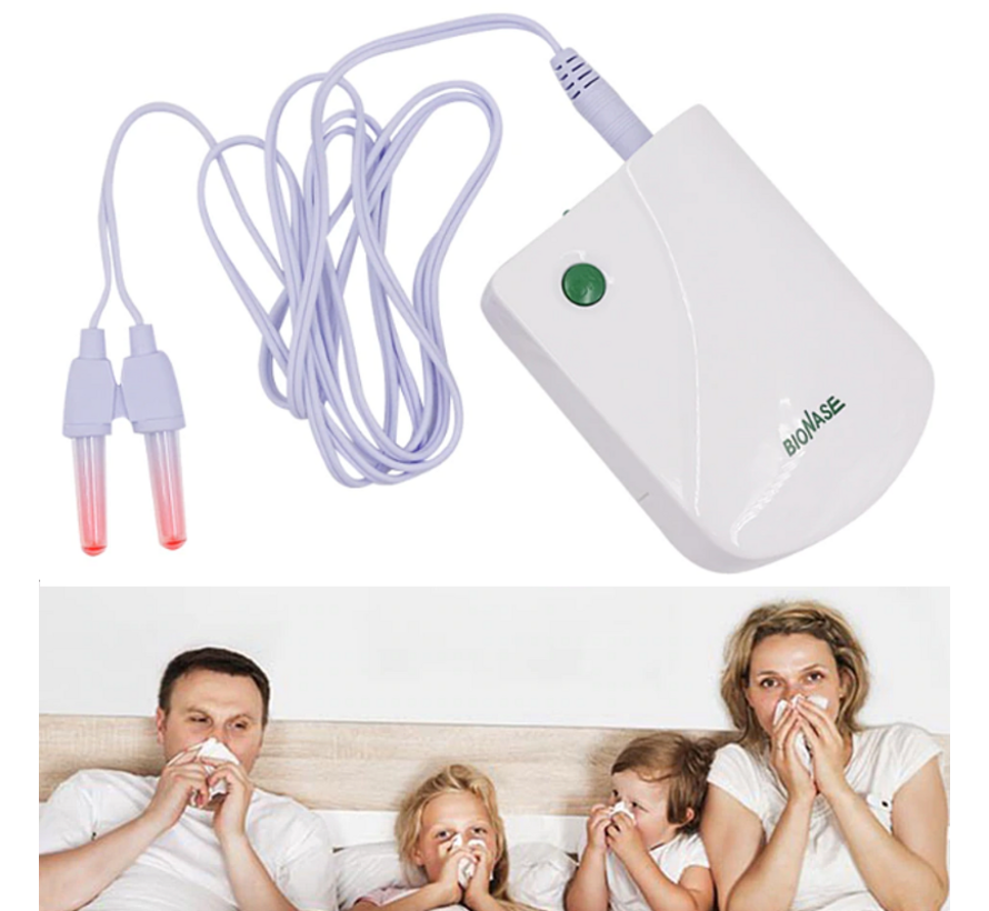 Rhinitis Sinusitis Fototherapie Neus Apparaat - Hooikoorts - Draagbaar - Pollenbestrijding - ***WORDT DEZELFDE DAG NOG VERZONDEN VOOR 17:00UUR**