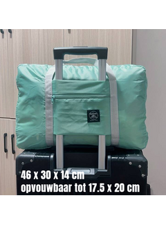 Allernieuwste.nl® Opvouwbare Reistas Weekendtas - 46 x 30 x 14 cm - Groen