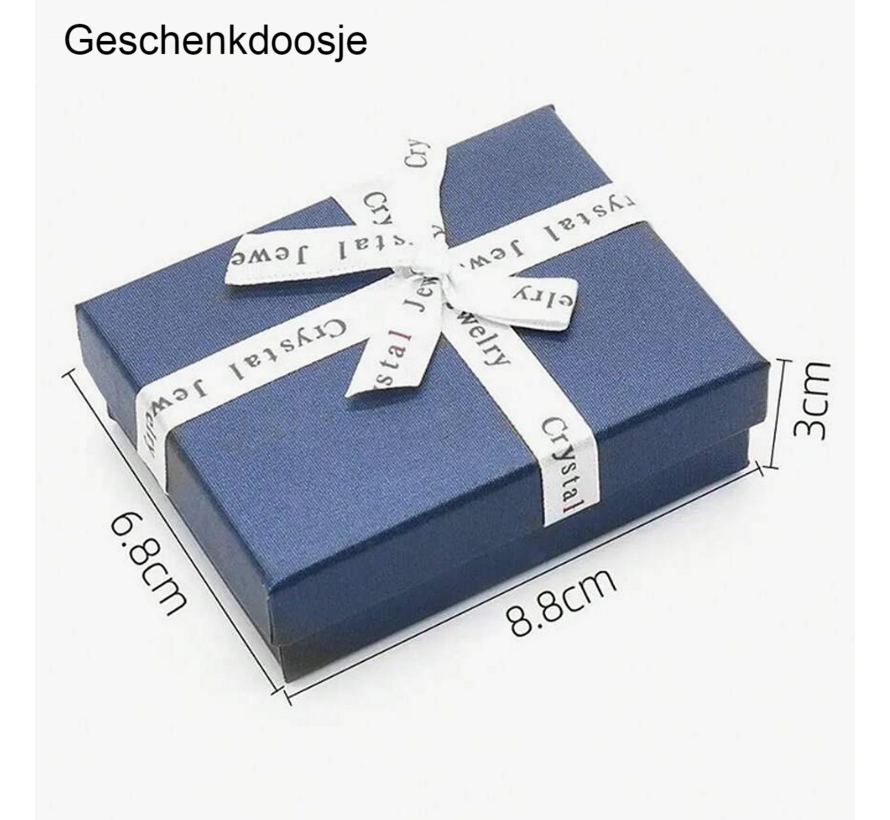 LaGloss® SET 7st Chakra Stenen en Ketting met Caduceus Hanger in Geschenkverpakking – Healing Relax - Spiritueel Sieraad
