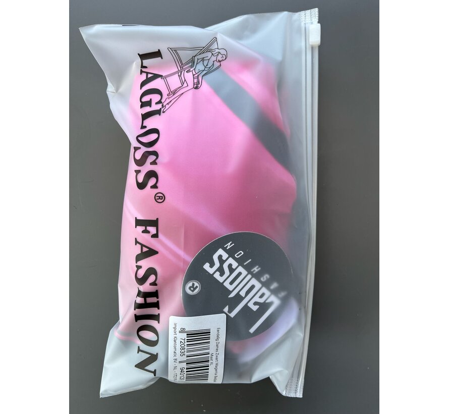 LaGloss® Eendelig Dames Zwart Magenta Badpak – Sportief – Zwempak – Zomermode – Beach Fashion – Maat XL
