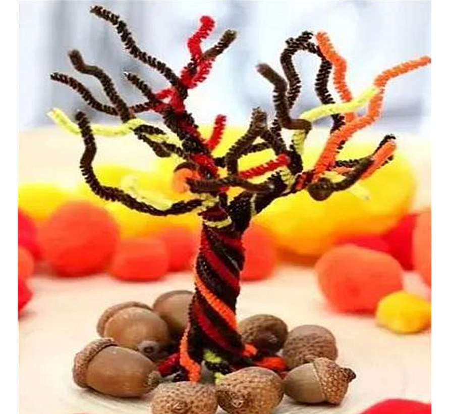 200 Stuks Chenilledraad Pijpenragers Multicolor - Chenille Draad Pijpragers 30 cm - 8 kleuren - 200 Stuks