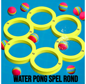 Allernieuwste.nl® 11-Delig Water Pong Zwembad Spel Rond