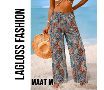 LaGloss Paisley Dames Strand broek – Maat M