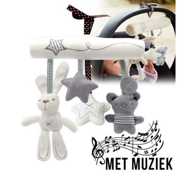 Allernieuwste.nl® Muziek Pluche Knuffel Baby Mobile
