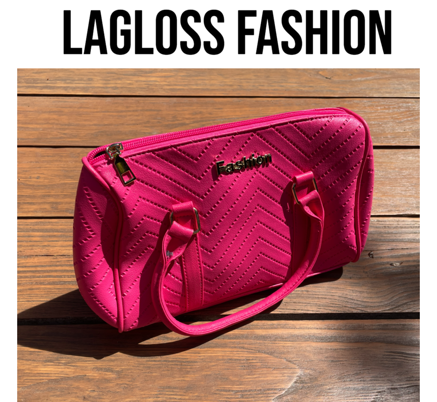 LaGloss® 6-delige Tassenset Fuchsia Roze – Shopper, Handtas, Schoudertas, Clutch & Portemonnee – Imitatieleer