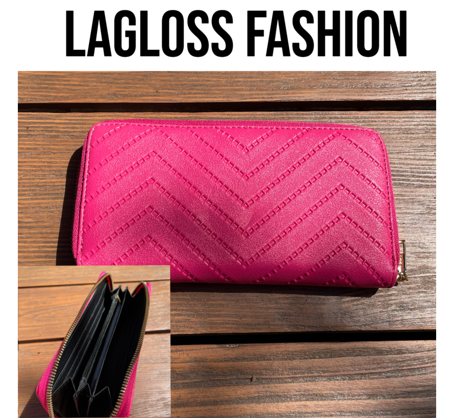 LaGloss® 6-delige Tassenset Fuchsia Roze – Shopper, Handtas, Schoudertas, Clutch & Portemonnee – Imitatieleer