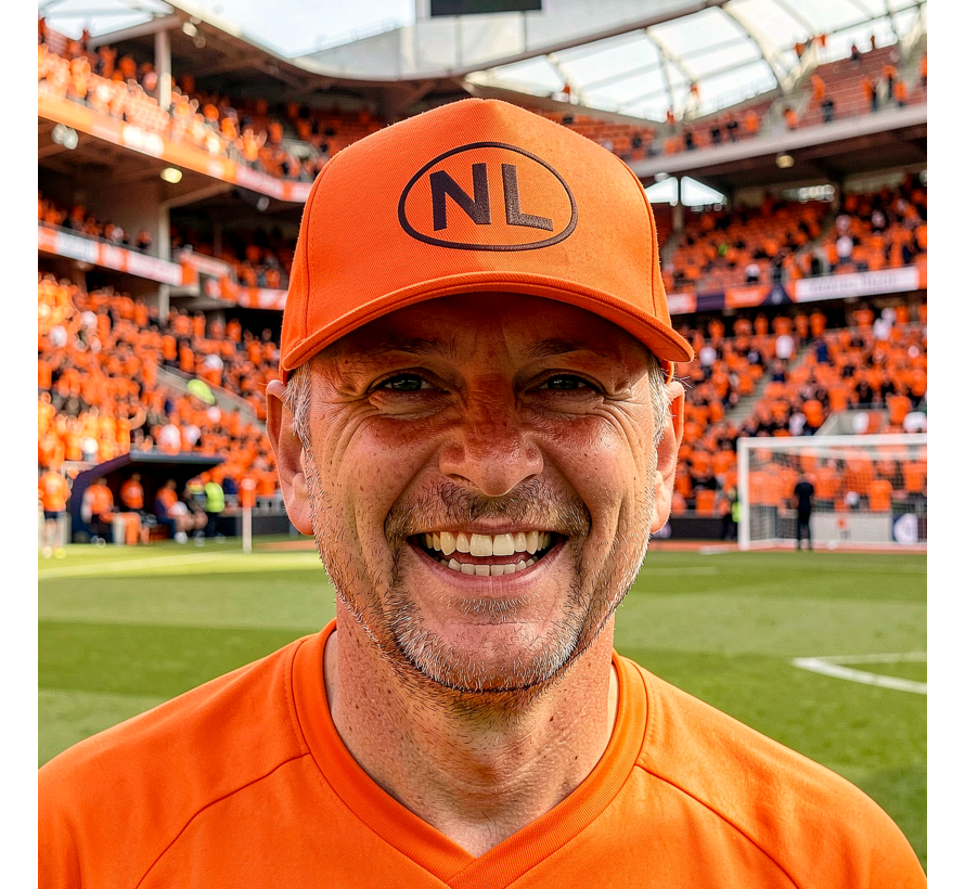 NL Oranje Supporters Pet WK 2026 – Verstelbare Lichtgewicht Oranje Voetbalpet voor Nederlands Elftal Fans