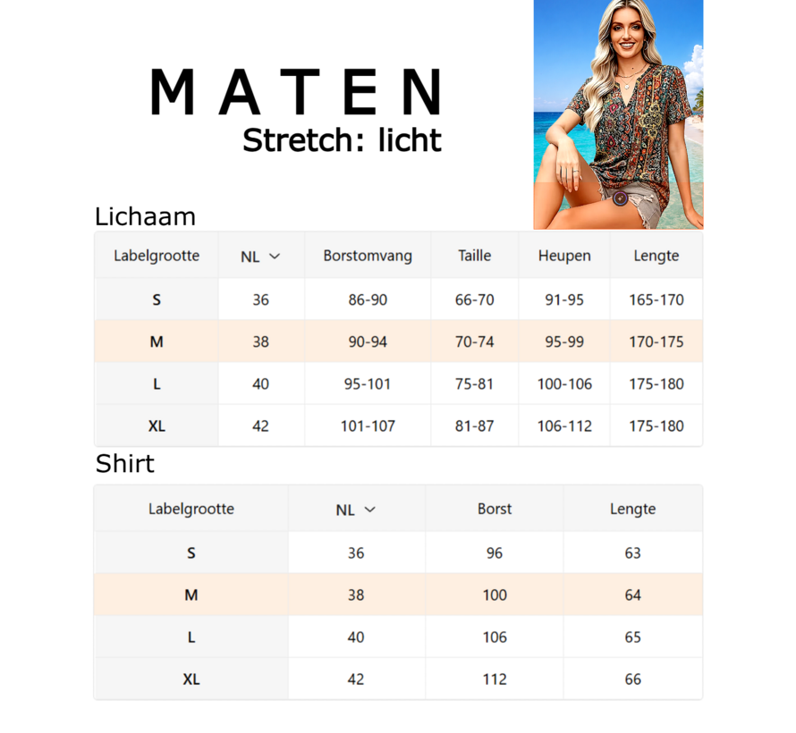 LaGloss® Elegante Paisley Blouse Dames – Bohemian Zomertop met V-Hals – Retro Print – Korte Mouw – Maat L