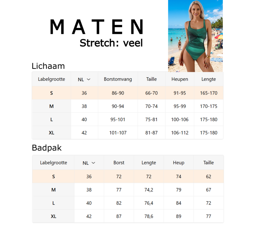 LaGloss® Groen Tie-Dye Badpak Dames – Buikcorrigerend Eendelig Badpak met Twist Detail – Zomermode – Beach Fashion – Maat XL