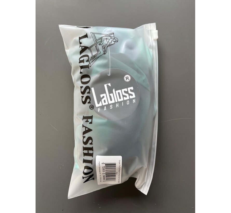 LaGloss® Groen Tie-Dye Badpak Dames – Buikcorrigerend Eendelig Badpak met Twist Detail – Zomermode – Beach Fashion – Maat L