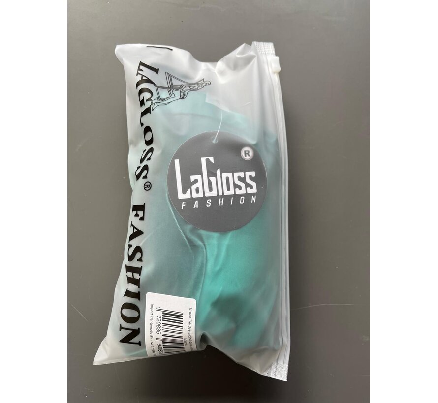 LaGloss® Groen Tie-Dye Badpak Dames – Buikcorrigerend Eendelig Badpak met Twist Detail – Zomermode – Beach Fashion – Maat XL