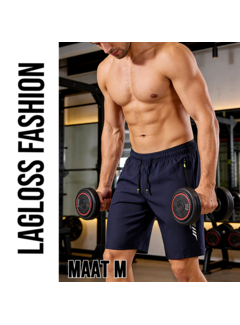 LaGloss Heren Zwemshort Sportshort Sneldrogend Marineblauw – Maat M