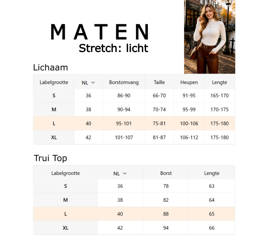 LaGloss® Dames Trui Top Hoge Hals – Creme - Elegante Aansluitende Trui met Lange Mouwen – Effen Stretch Top voor Herfst en Winter - Maat M