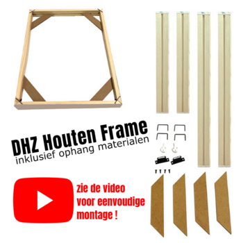 Nieuw Houten Frame voor Canvas Doek - 60 x 120 cm