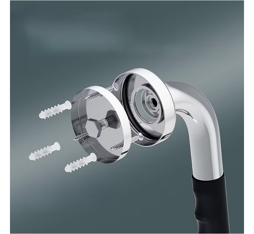 Allernieuwste.nl® 2 Stuks Handgrepen Wandbeugels Voor Senioren Ouderen - Metaal Roestvrij Staal 30cm Douche Badkuip Greep - Badkuip Handvat Bad Handgreep Douchegrepen Badkuip - RVS Handgreep voor Wandmontage WC Badkamer Douche - Anti-Slip 2 STUKS