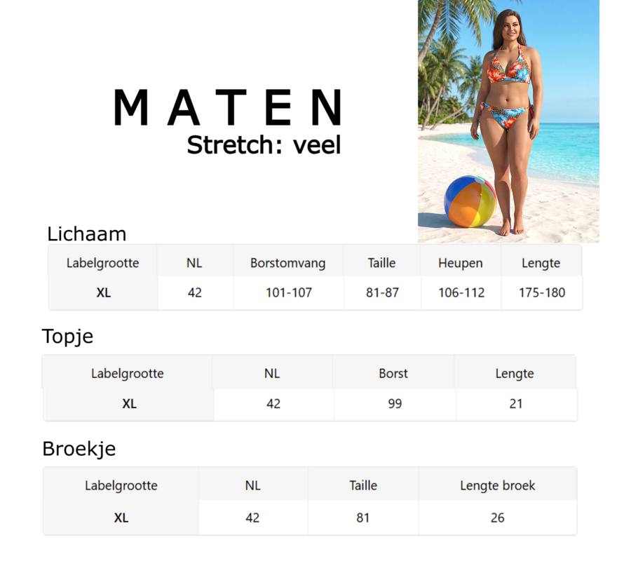 LaGloss® Dames Halter Bikini met Luipaard- en Bloemenprint – Push-Up Badmode met Body Shaping Effect – Maat XL