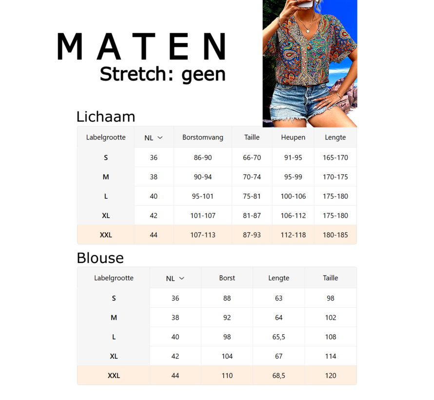 LaGloss® Dames Paisley-Print Blouse met V-Hals – Elegante Losse Zomertop – Satijnachtige Stof en Korte Mouwen – Casual Chic – Maat L