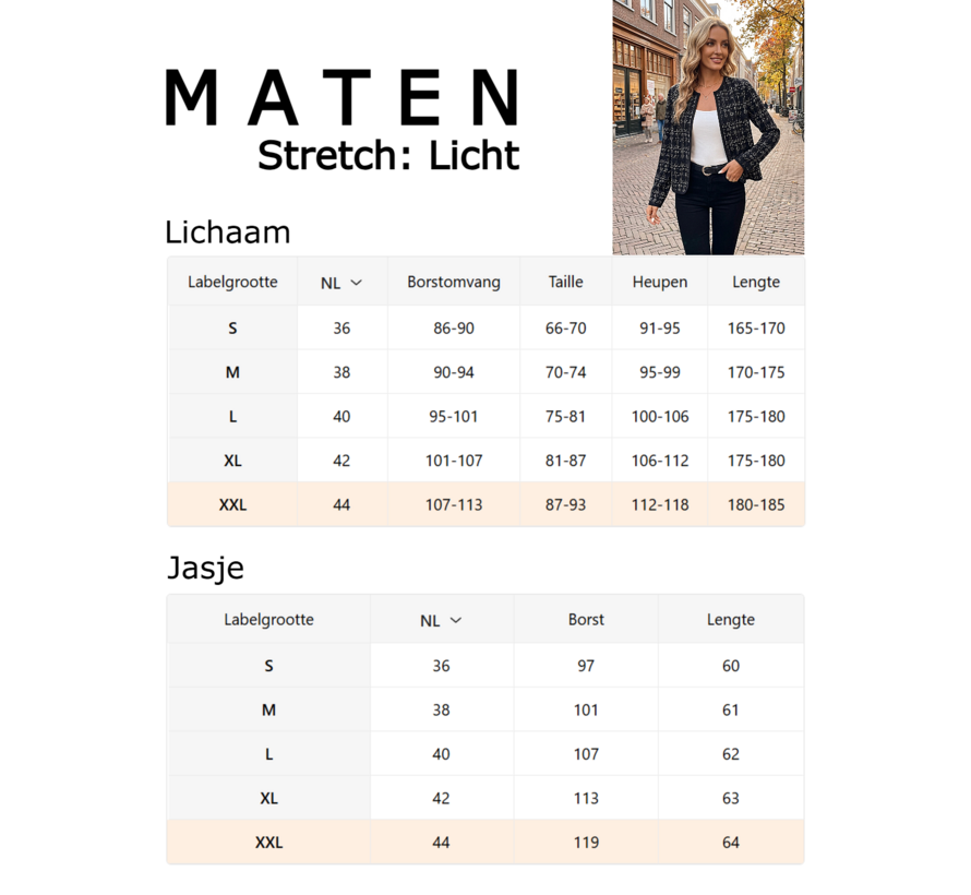 LaGloss® Dames Zwart Geruite Cardigan Jas – Elegant Gebreid Jasje met Lange Mouwen – Maat S