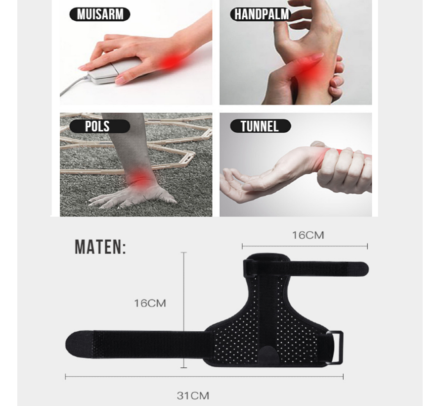 2 Stuks Duimbrace met Stalen Spalk – Verstelbare Duimbeschermer – Links & Rechts – Universeel – Zwart