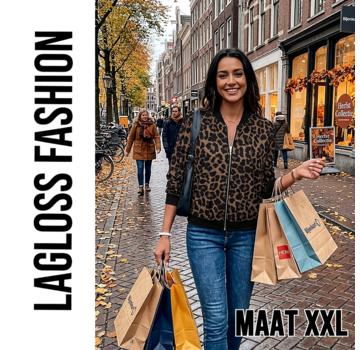LaGloss Dames Luipaardprint Bomberjack – Lichtgewicht Baseball Jasje –Maat XXL