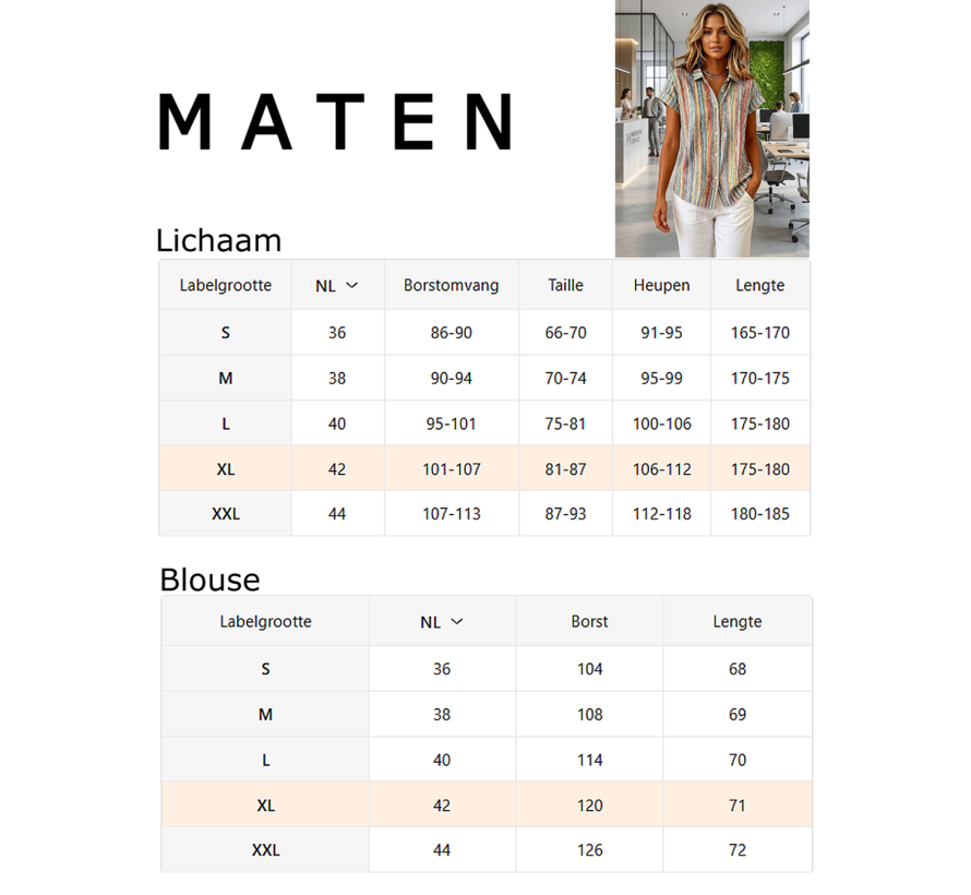 LaGloss® Special Edition Vintage Gestreepte Blouse Dames – Kleurrijk Overhemd met Korte Mouwen – Maat L