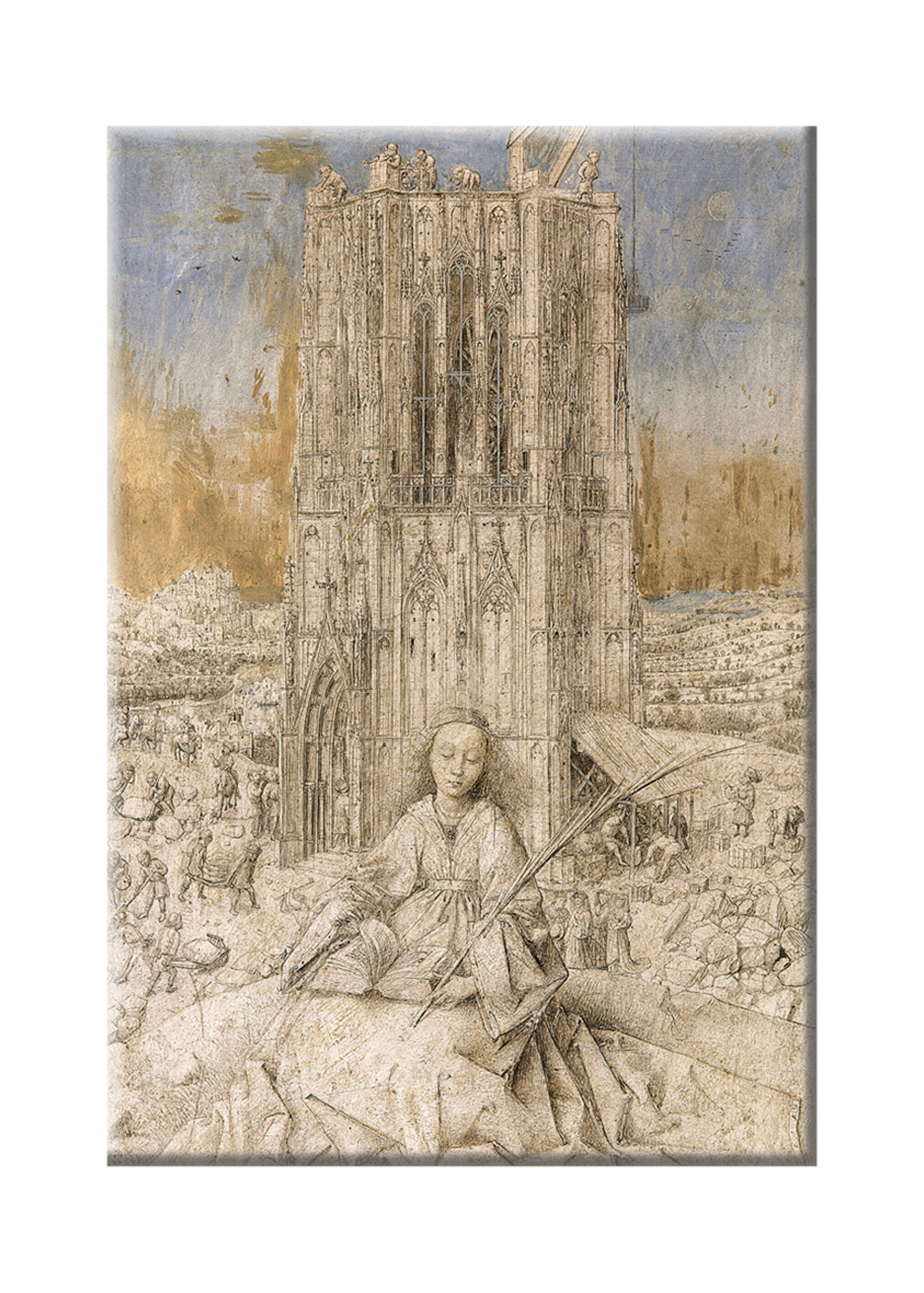 Van Eyck Saint Barbara Magnet