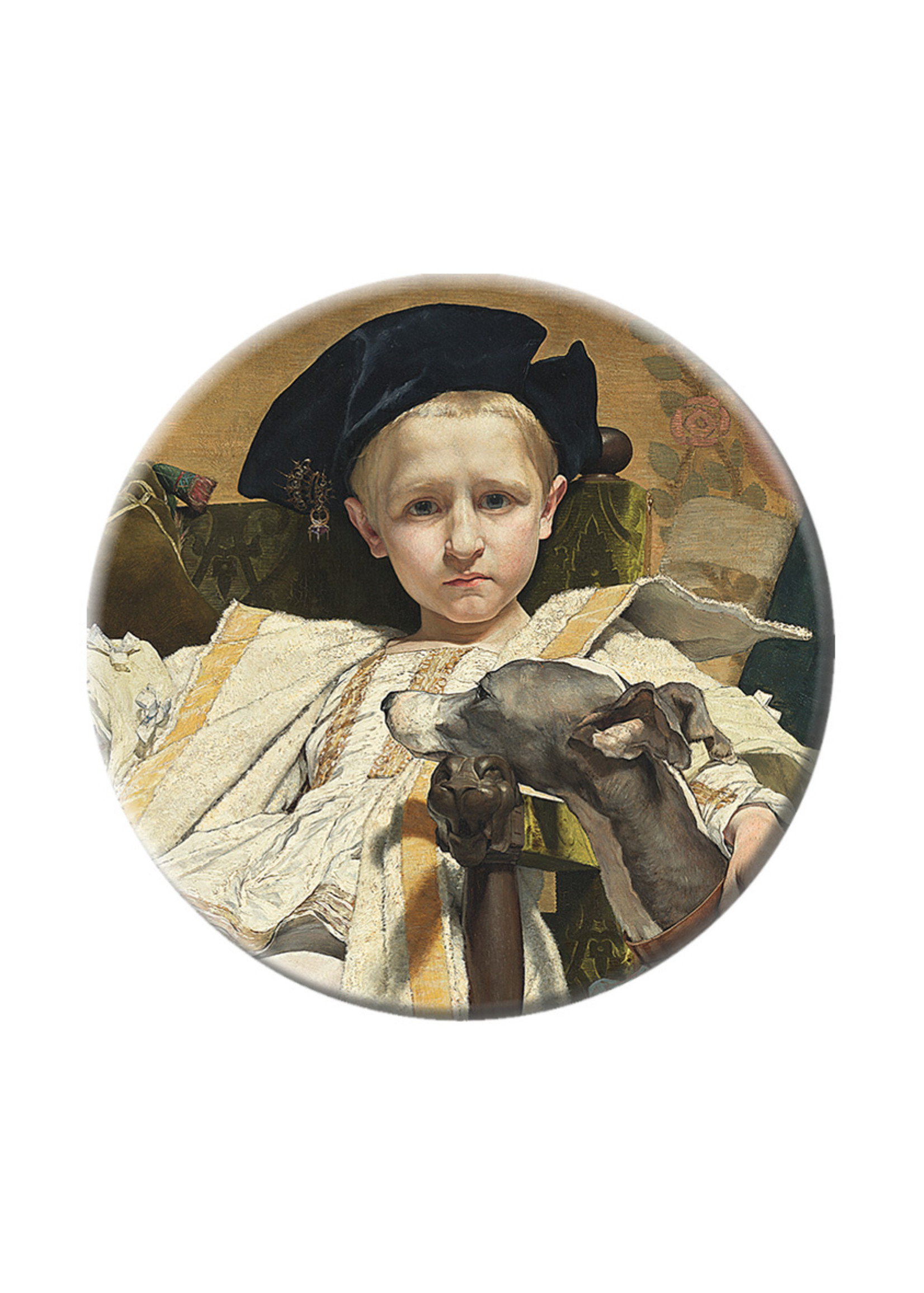 Van Beers Emperor Charles V as a Child Pocket Mirror