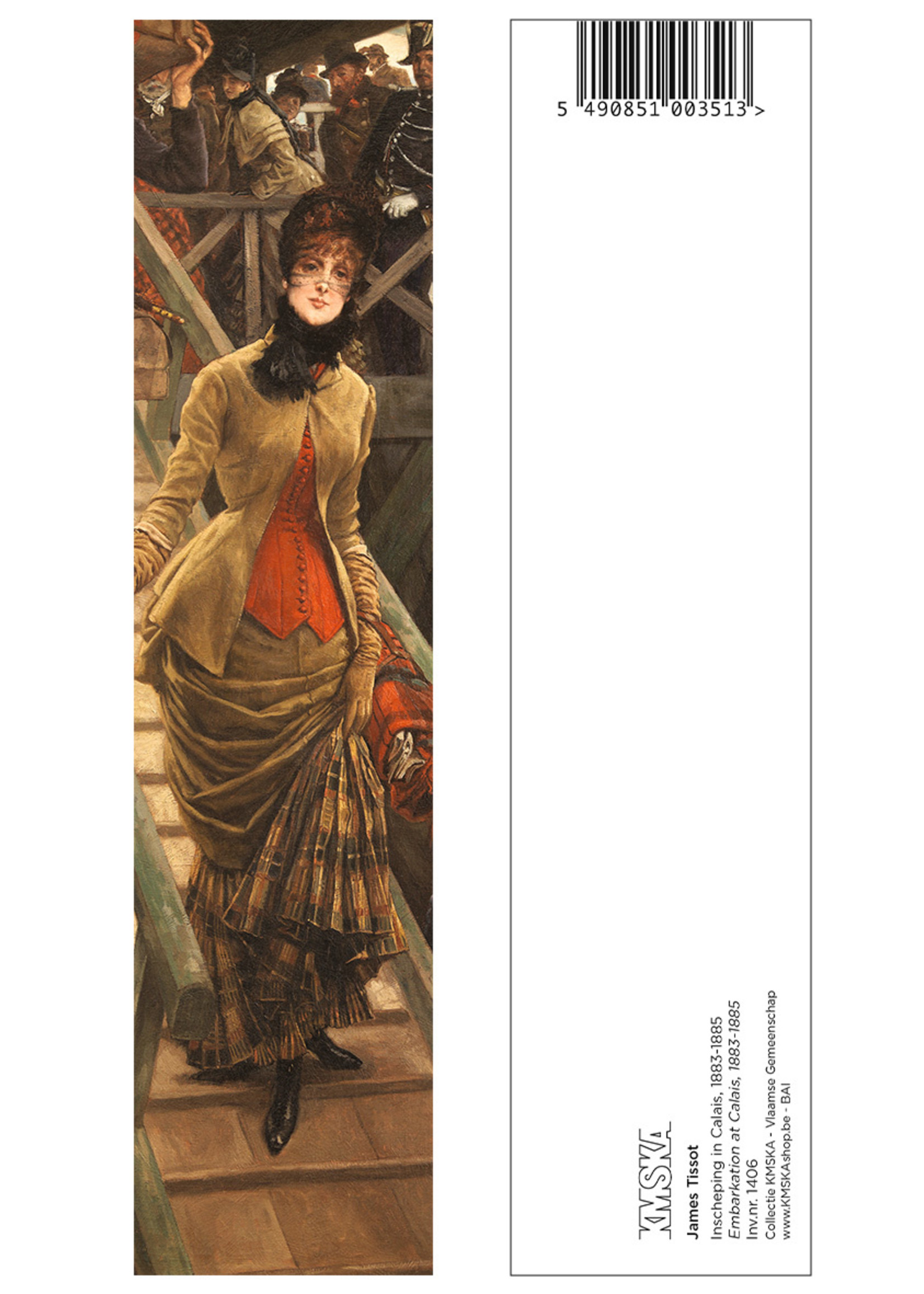 Tissot Embarkation at Calais Bookmark