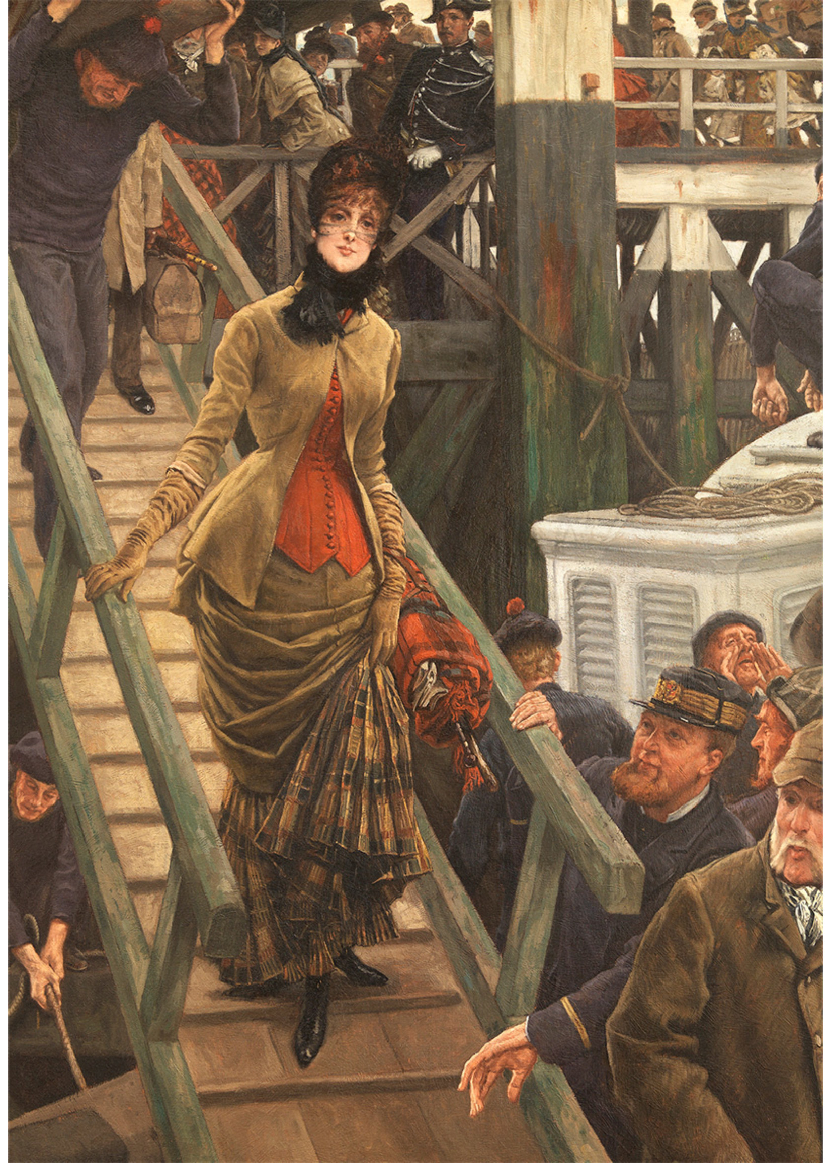 Tissot Embarkation at Calais Postcard