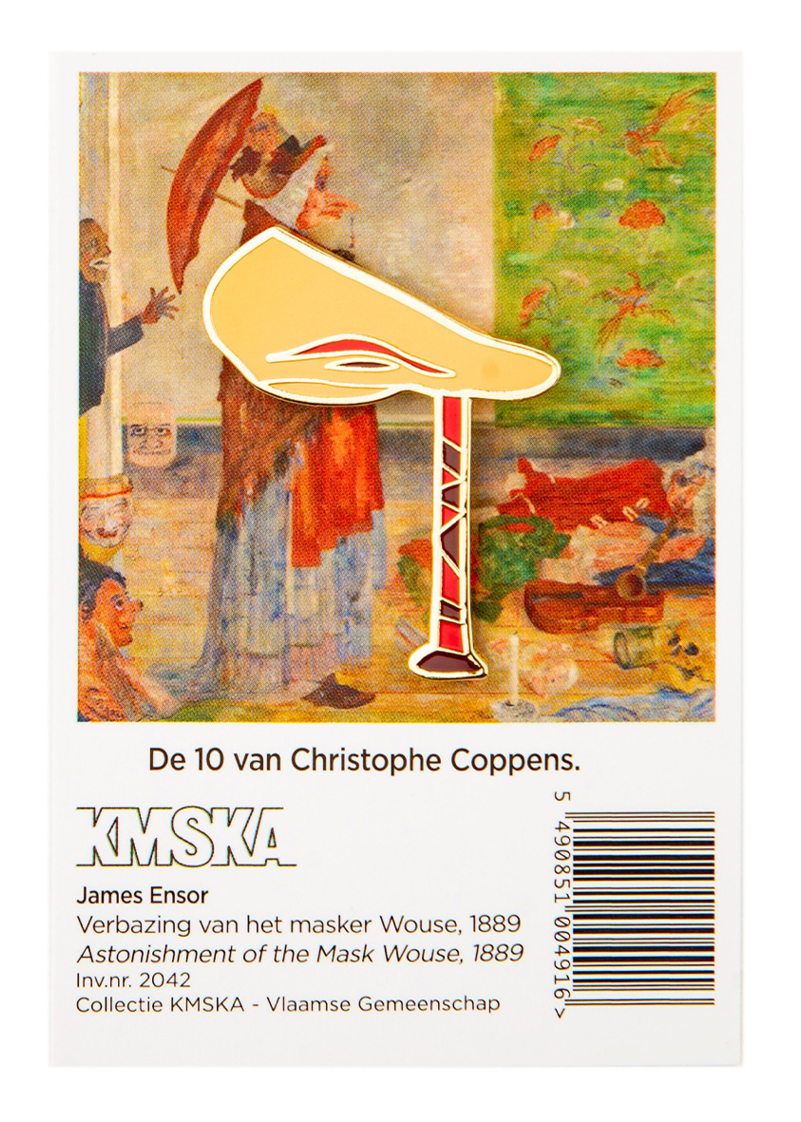 Ensor Pin - Neus, James Ensor, Verbazing van het masker Wouse