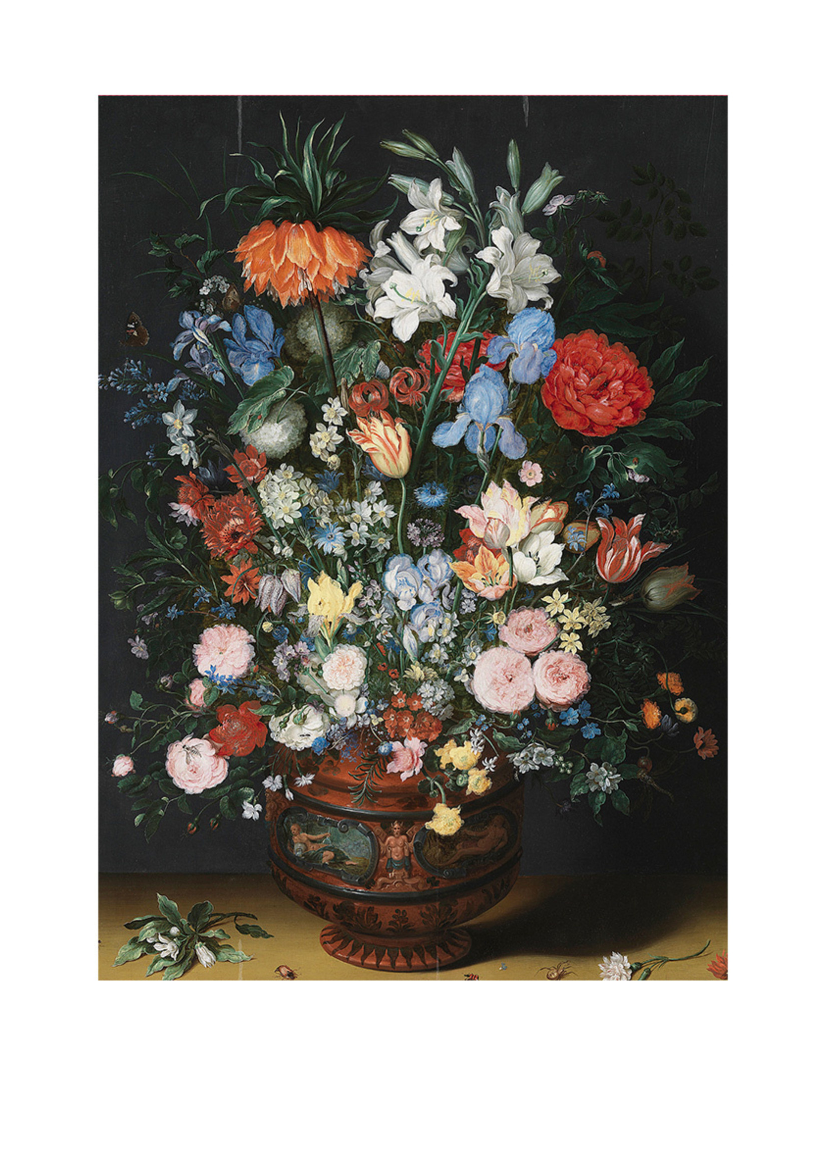 Breughel Brueghel the Elder Flowers in a Vase Small Notebook