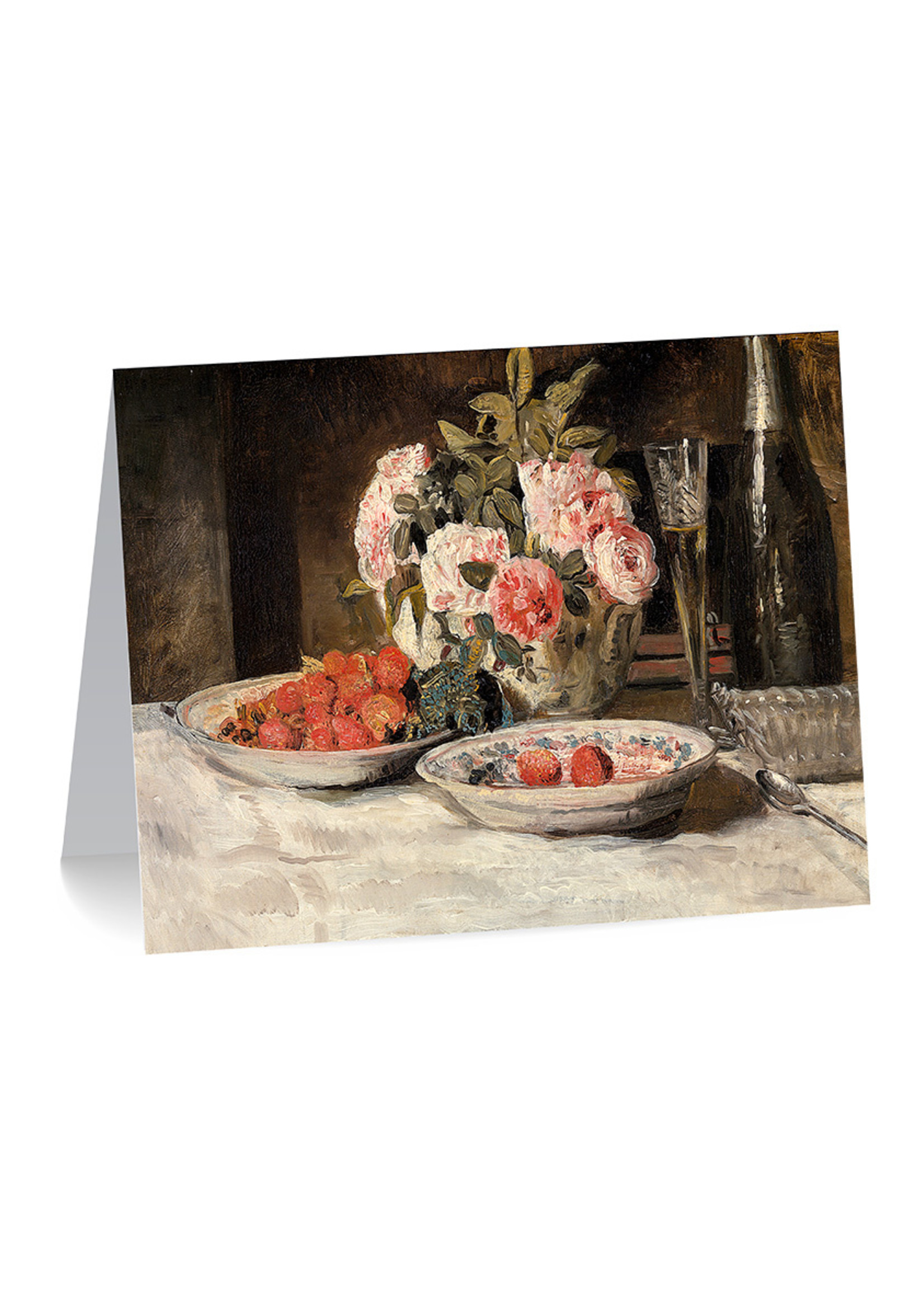 Henri De Braekeleer Strawberries and Champagne Greeting Card