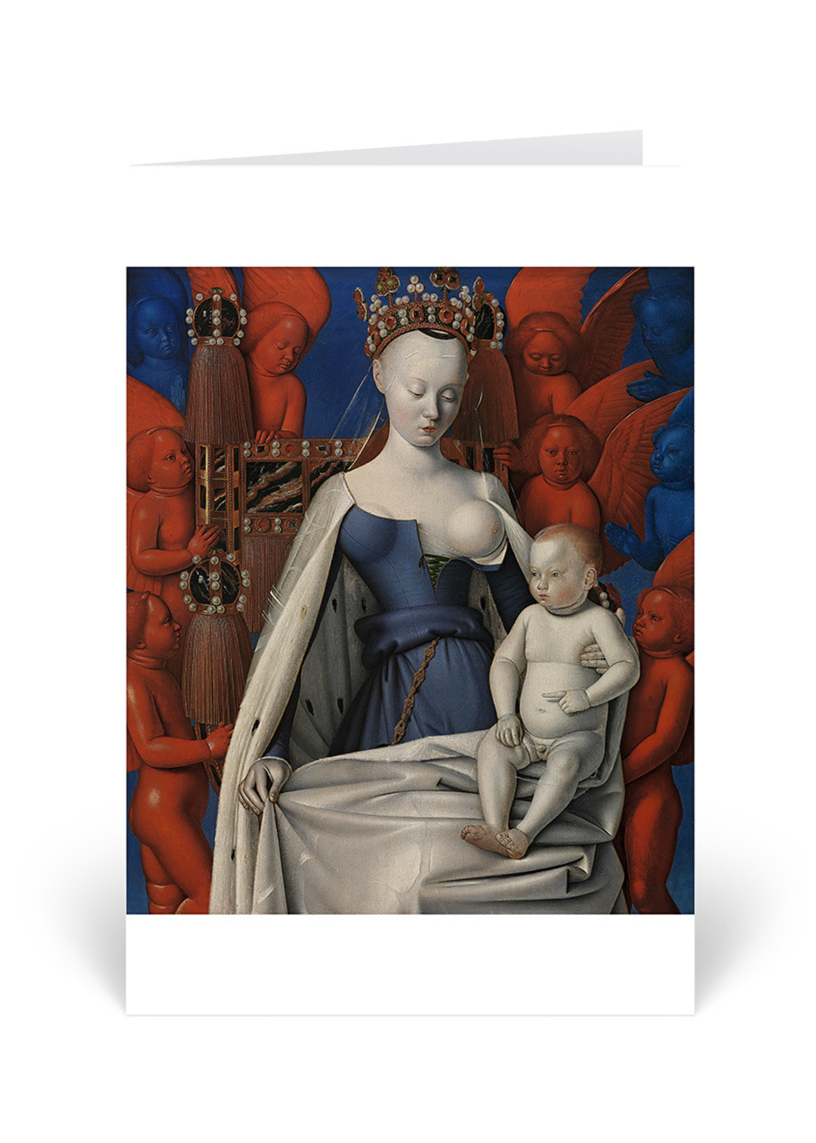 Jean Fouquet "Madonna" Wenskaart Fouquet Madonna