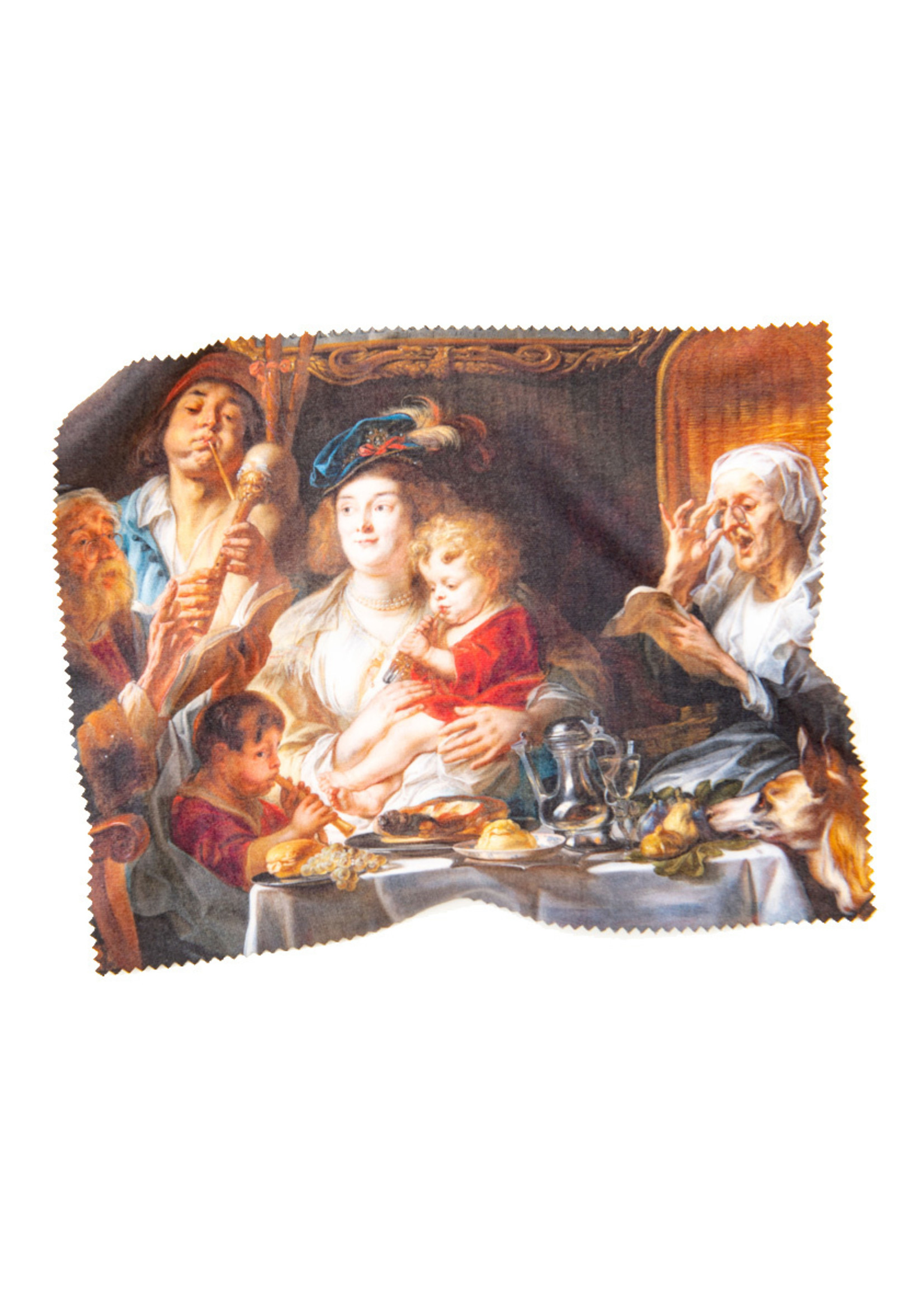 Jordaens As the Old Sang, So Pipe the Young Lens Cloth
