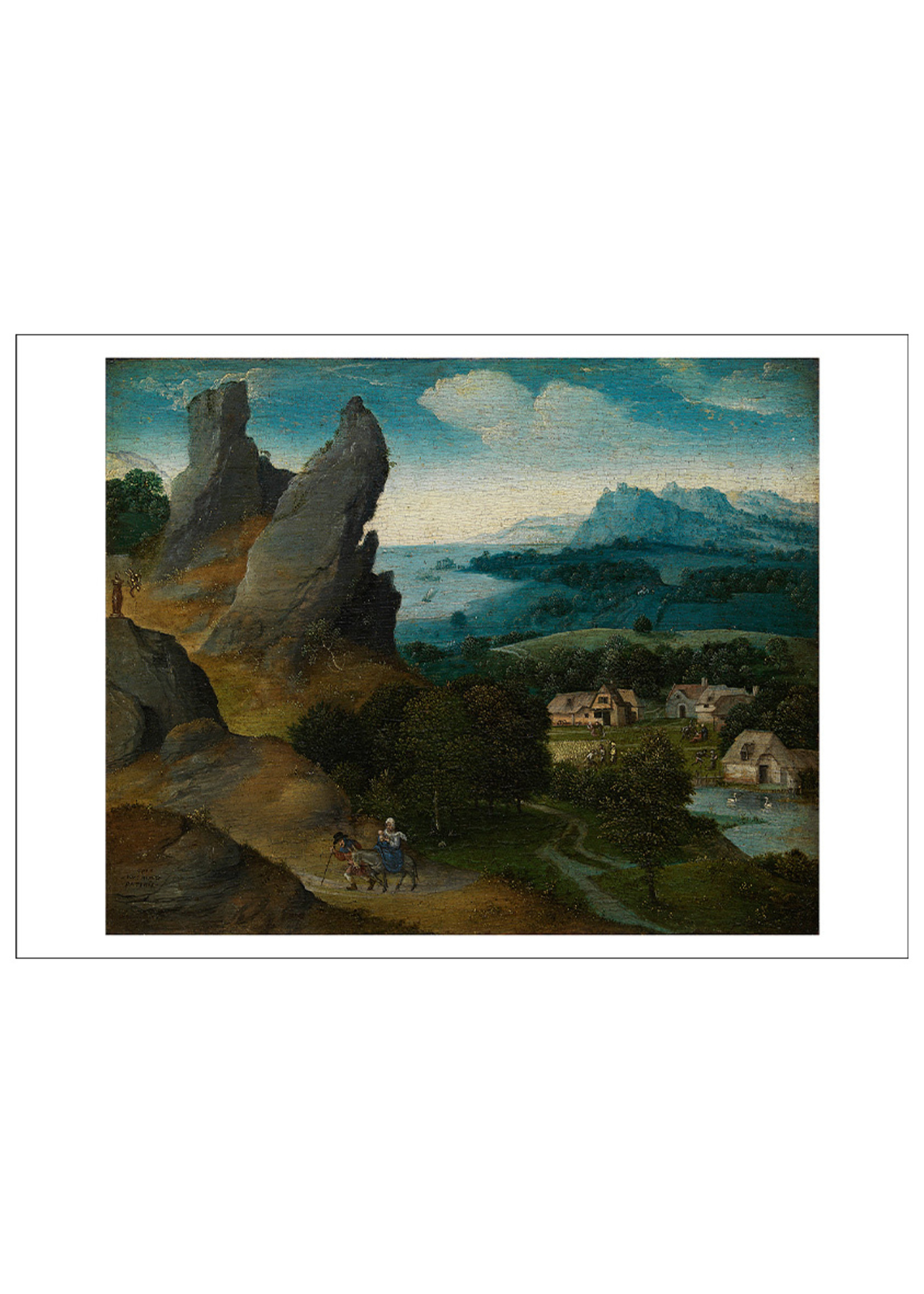 Joachim Patinir Landscape with the Flight into Egypt Postcard