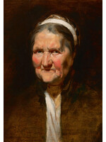 krasse koppen Prentkaart - Peter Paul Rubens, Hoofdstudie van een oude vrouw