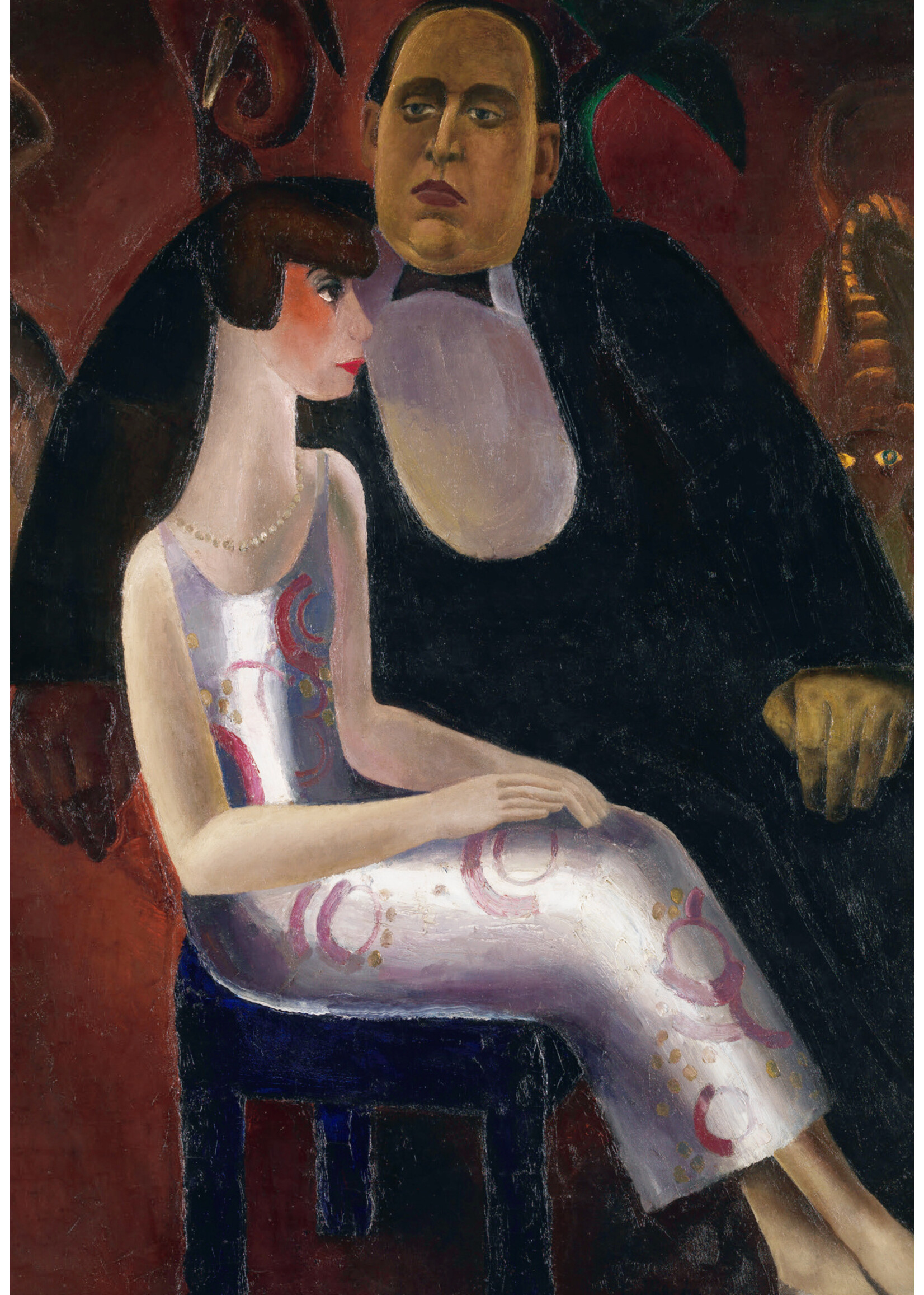 Postcard, Frits Van den Berghe - Paul-Gustave van Hecke and his Wife Norine De Schrijver