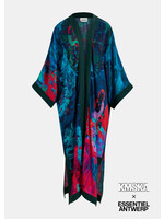 Ensor Kimono - Donker groen "Stilleven met chinoiserieën"