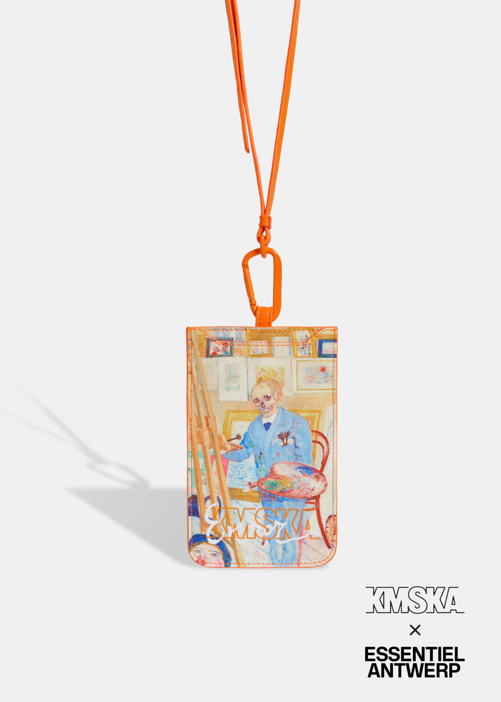 Ensor Phonehanger with strap -  Ensor "The Skeleton Painter"