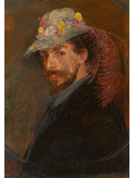 Ensor Postcard Ensor Self-portrait with flower hat