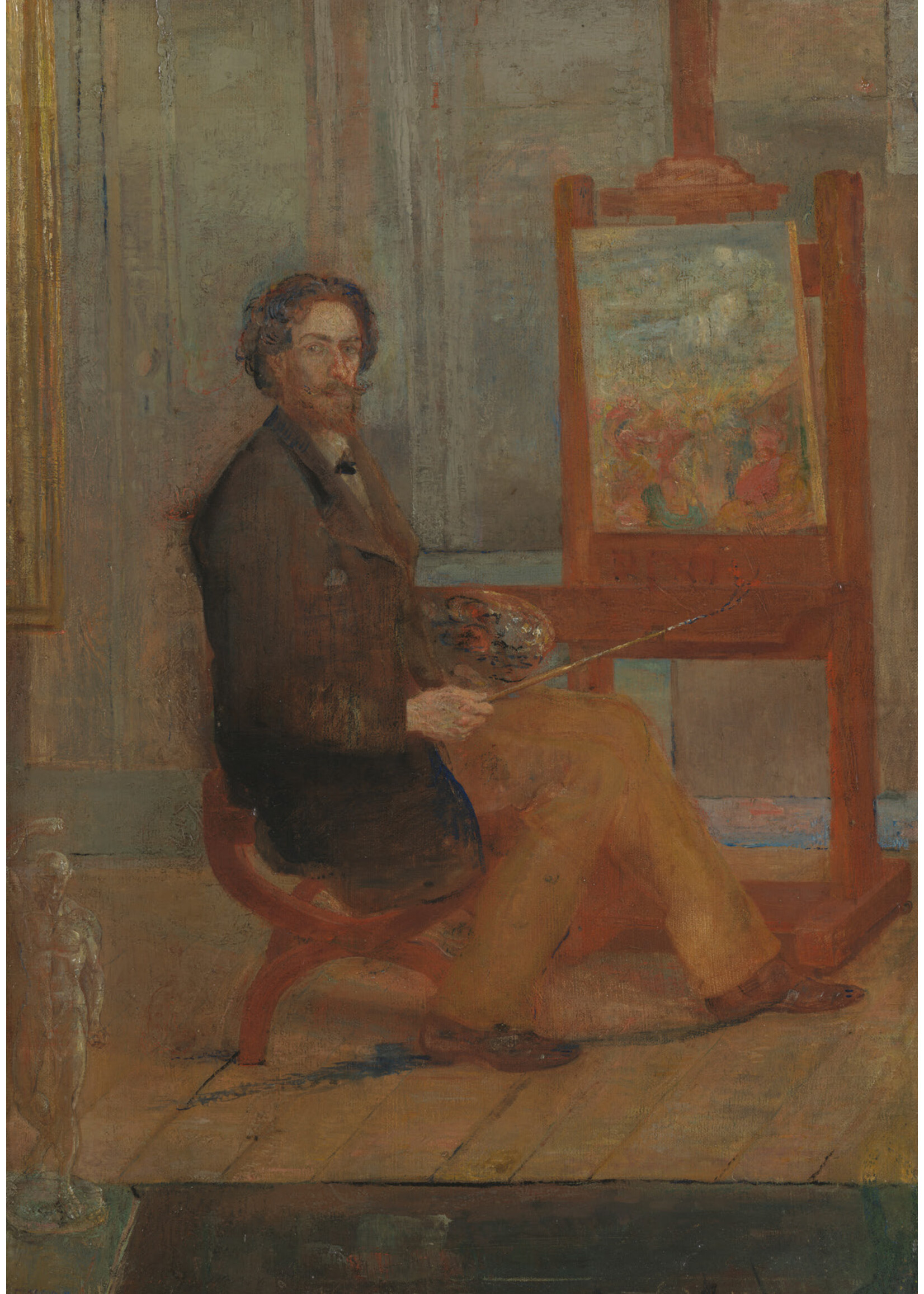 Ensor Postcard Ensor - Ensor at his Easel