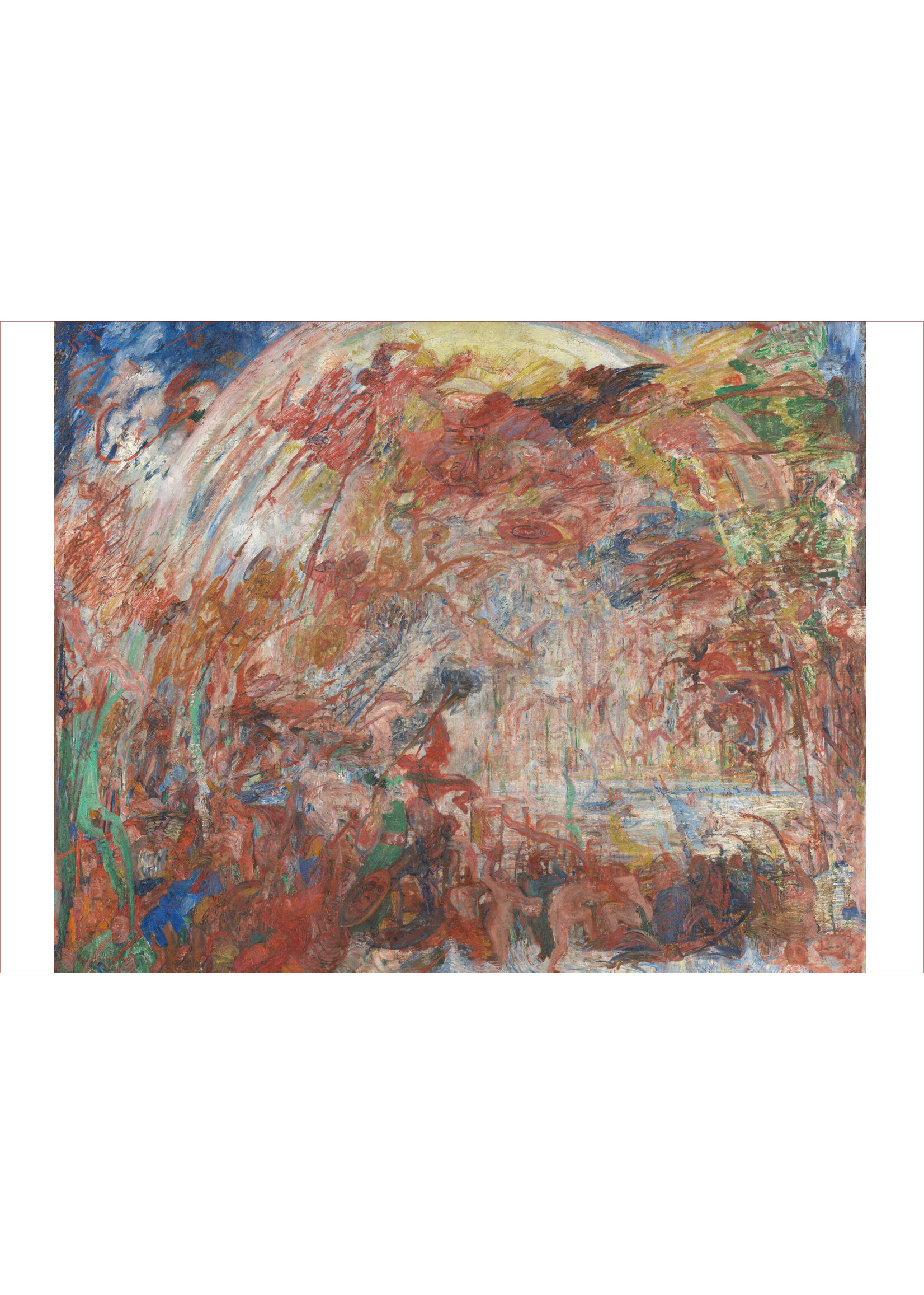 Ensor Postcard Ensor The Striking Down of the Rebel Angels