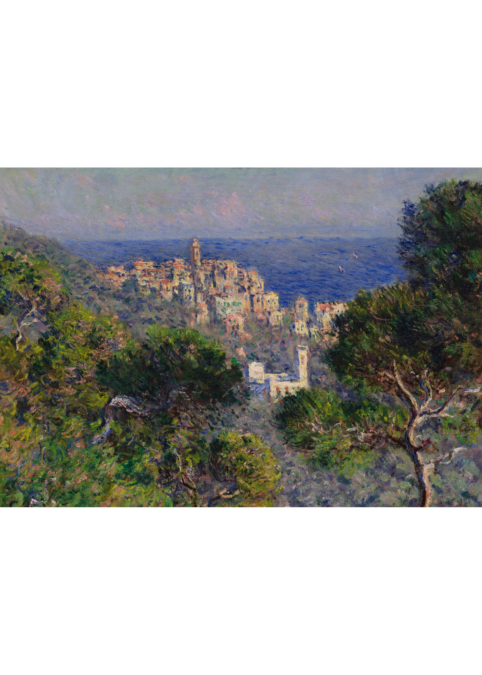Postcard Claude Monet View of Bordighera