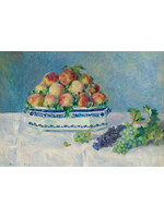 Prentkaart Renoir Still life with peaches and grapes