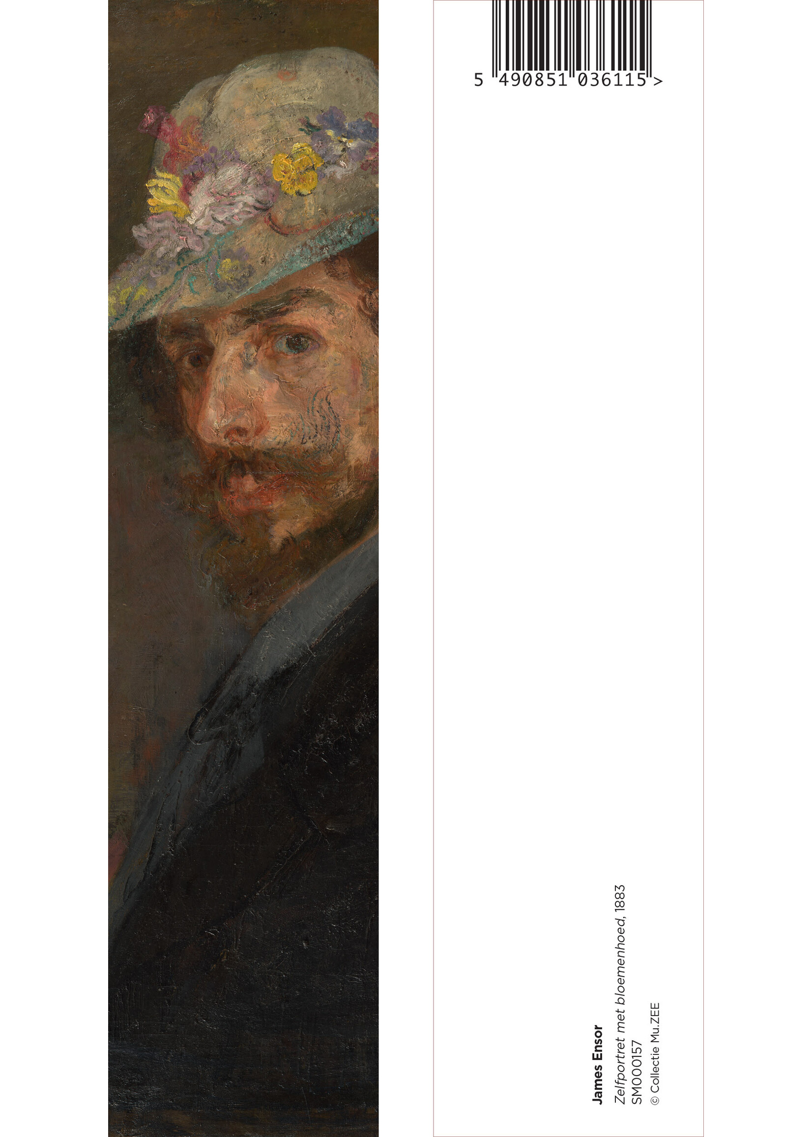 Ensor Ensor Self-portrait with flower hat Bookmark
