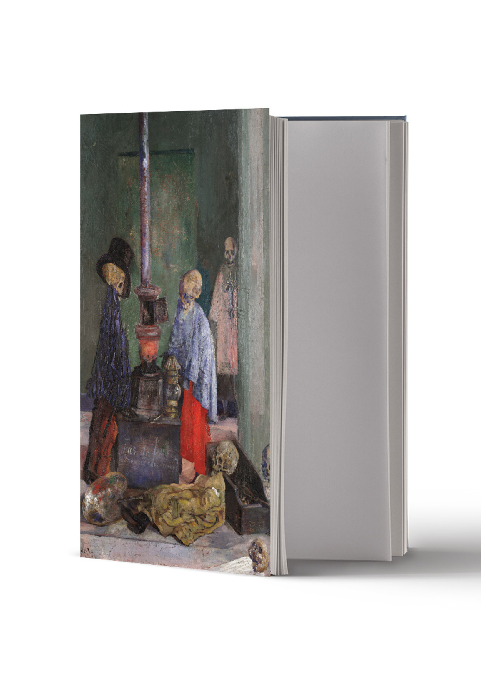 Ensor Notebook Hardcover Ensor Skeletons warming themselves